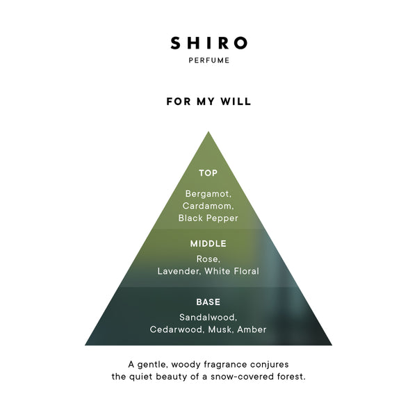 【未使用】SHIRO FOR MY WILL/EAU DE PARFUM FOR MY WILL EAU DE PARFUM – SHIRO UK Online Store
