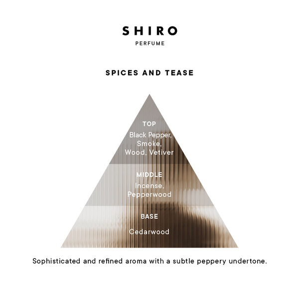 【最終値下げ】 SPICES AND TEASE 【SHIRO】 SHIRO PERFUME SPICES AND TEASE – SHIRO UK Online Store
