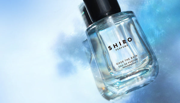 The limited-edition perfume “OVER THE RAIN” is now available. It clears your mind every time you wear it, just like the sky after the rain.
