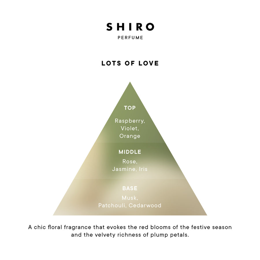 香水(女性用) SHIRO LOTS OF LOVE Eau de Parfum 50ml LOTS OF LOVE EAU DE PARFUM – SHIRO UK Online Store