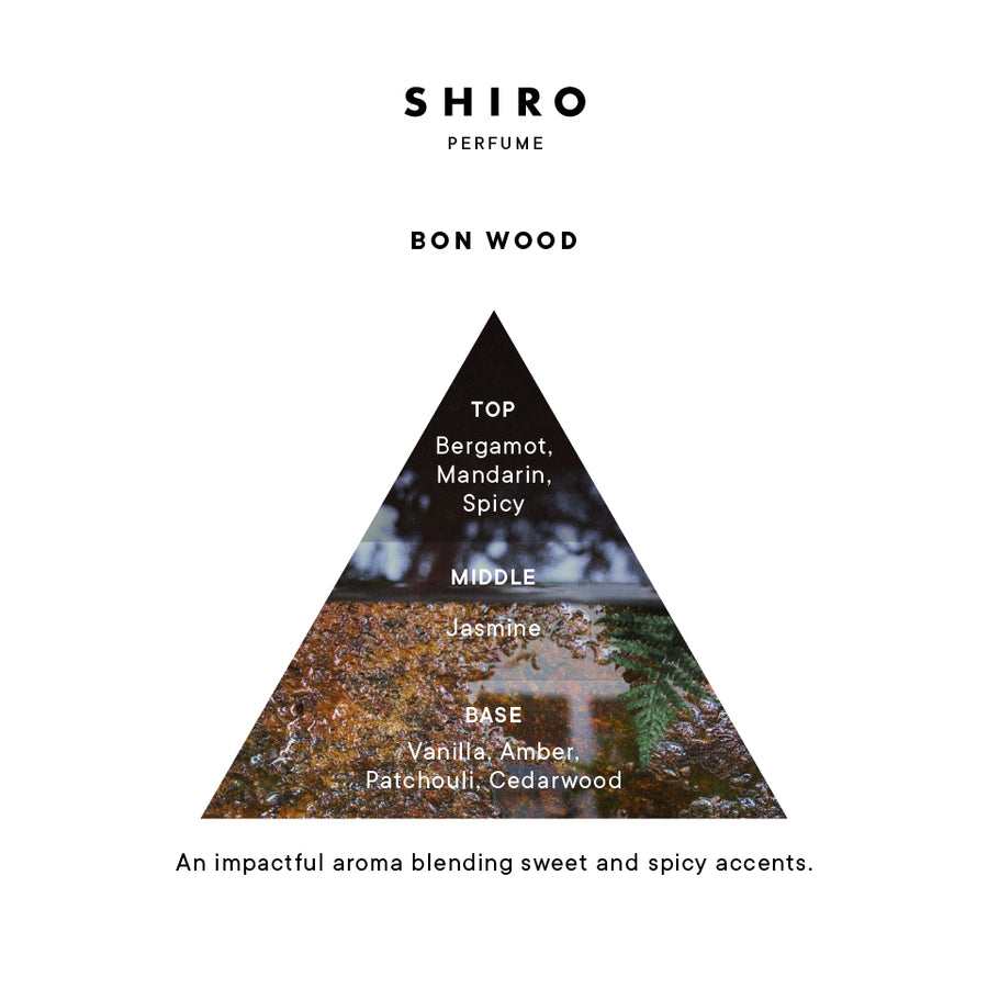 シロ ボンウッド オードパルファン 100ml SHIRO PERFUME BON WOOD (100mL / 50mL) – SHIRO UK Online Store