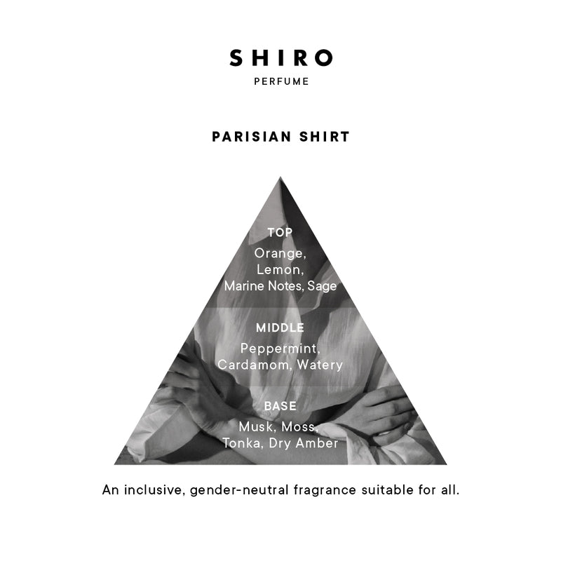 SHIRO PERFUME PARISIAN SHIRT (100mL / 50mL) – SHIRO UK Online Store