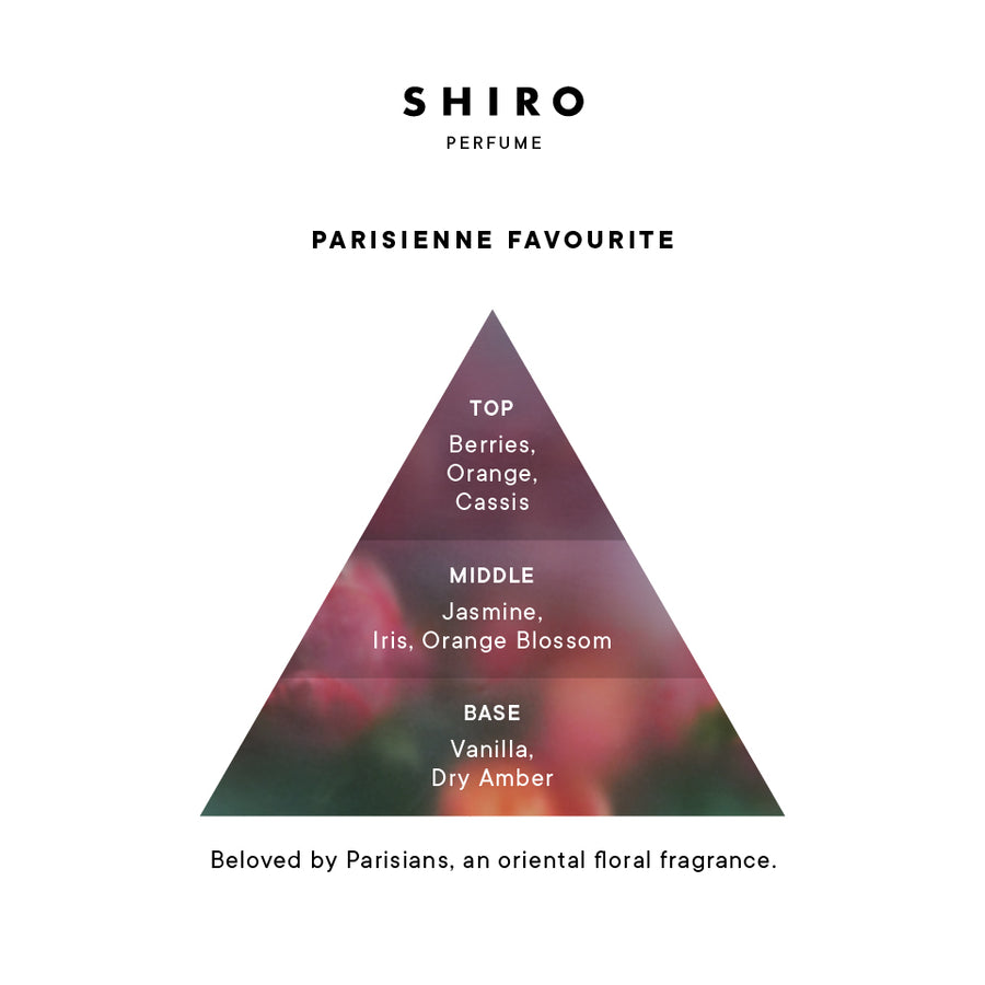 SHIRO シロ PARISIENNE FAVOURITE 100mL 12660_PARISIENNE_FAVOURITE_102