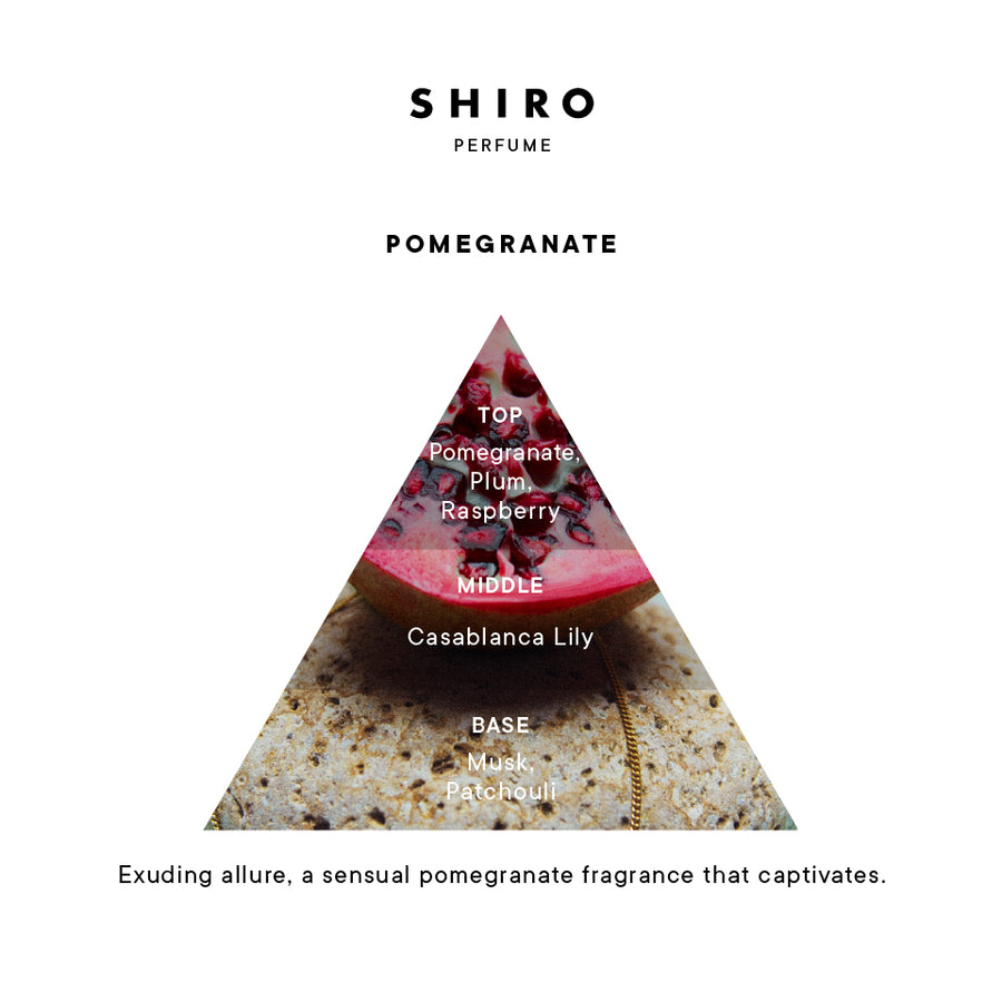 SHIRO PERFUME POMEGRANATE (100mL / 50mL) – SHIRO UK Online Store