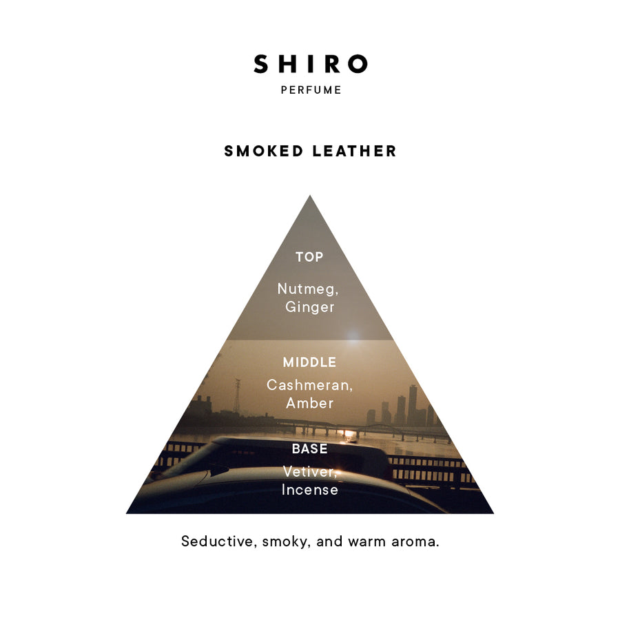 SHIRO PERFUME SMOKED LEATHER (100mL / 50mL) – SHIRO UK Online Store